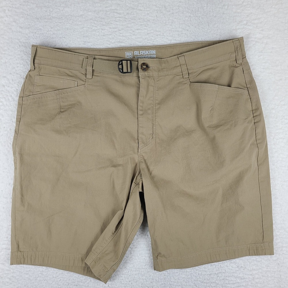 Alaskan Hardgear Duluth Shorts Mens 40 Beige Tan 10" Inseam Hybrid Chino AKHG